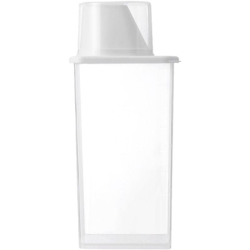 FaSoLa Домакинска кутия за съхранение с защита от прах и влага, кухненски съд за зърна със мерителна чашка, прозрачен PP съд за зърна