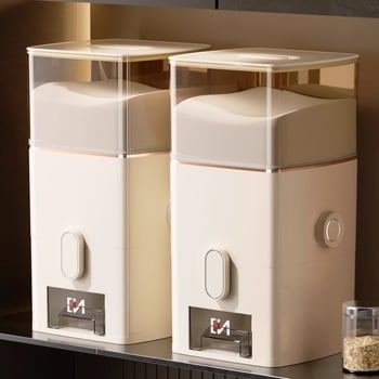 Контейнер за брашно с мерител, запечатан, против насекоми и влага, хранително качество, луксозно съхранение на храни