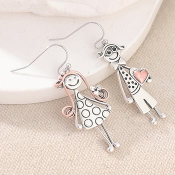 Unisex χαλκού σκουλαρίκια με γεωμετρικό σχέδιο, ρετρό στυλ, δημιουργικός σχεδιασμός