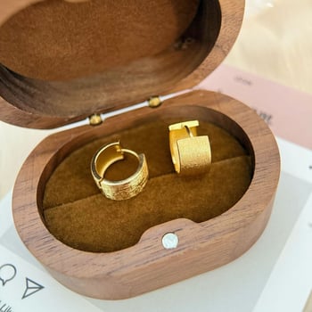 Aranyozott minimalist karikás fülbevalók