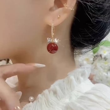 Γυναικείοι σκουλαρίκια με κόκκινα μαργαριτάρια – κομψά, πολυχρηστικά και υψηλής ποιότητας