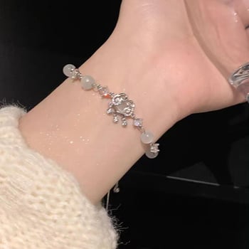 Βραχιόλι με χάντρες ματιού γάτας, σε κινεζικό Stul, ρετρό εθνικού σχεδιασμού