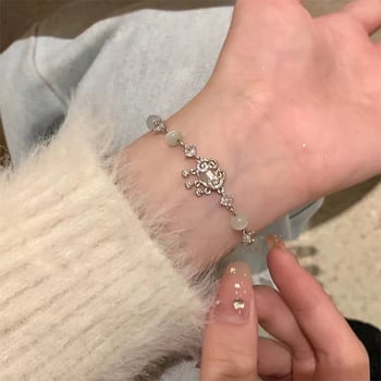 Βραχιόλι με χάντρες ματιού γάτας, σε κινεζικό Stul, ρετρό εθνικού σχεδιασμού