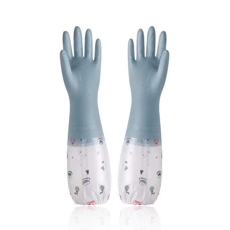 Οικιακά γάντια για φθινοπωρινό και χειμερινό διάστημα, για πλύσιμο πιάτων και καθάρισμα κουζίνας, αδιάβροχα και ανθεκτικά, με βελούδινη επένδυση, παχύτερα, με επιμηκυμένο μήκος