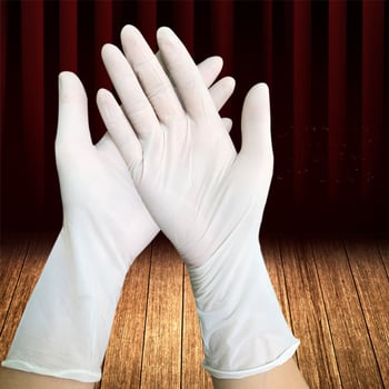 Γάντια νιτριλίου 12 ιντσών, επιμηκυμένα και ανθεκτικά, διάφανα, κατάλληλα για οικιακές δουλειές και κουζίνα, ανθεκτικά στο λάδι, ανθεκτικά σε οξέα και αλκάλια.