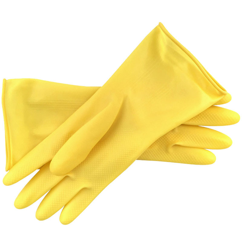 Bull Brand latex rukavice za kućanstvo – za pranje posuđa, vodonepropusne i otporne na masnoće, bež boje