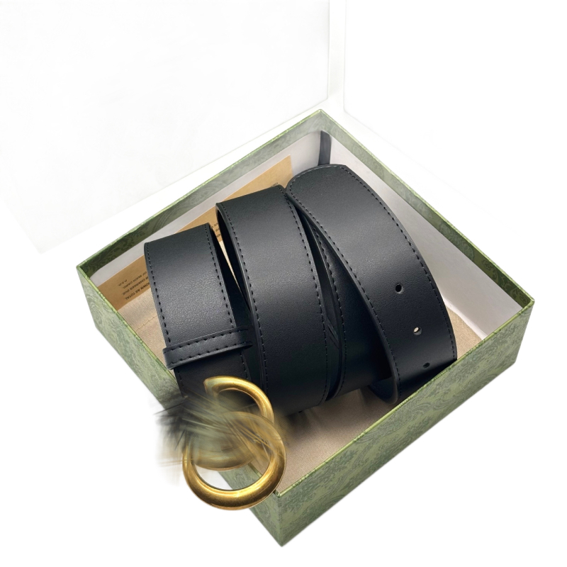 Double-C колан, цветен и минималистичен стил, гладък катарама, двуслойна телешка кожа, широк колан