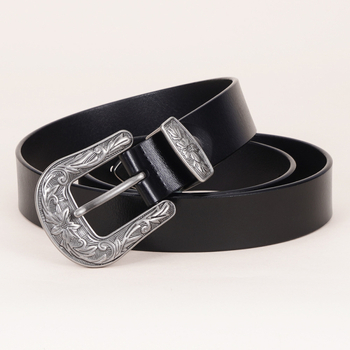 Женски кожен колан с пиново закопчаване — естествена телешка кожа, двуслоен, ретро стил, универсален за дънки и ежедневни панталони