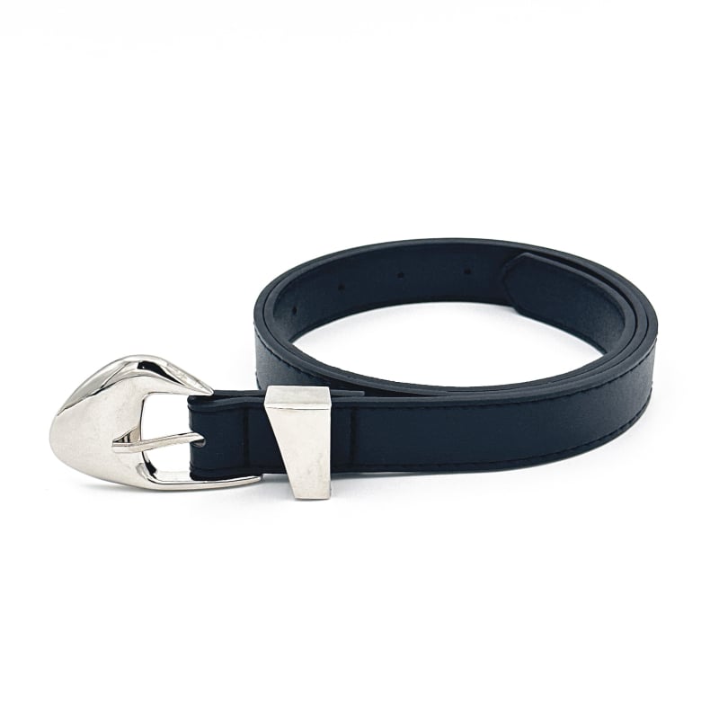 Дамски PU кожен колан с катарама от сплав, ширина 2,5 см, прост, модерен и универсален, подходящ за поли