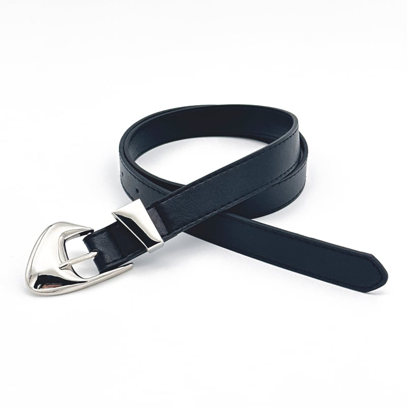 Дамски PU кожен колан с катарама от сплав, ширина 2,5 см, прост, модерен и универсален, подходящ за поли