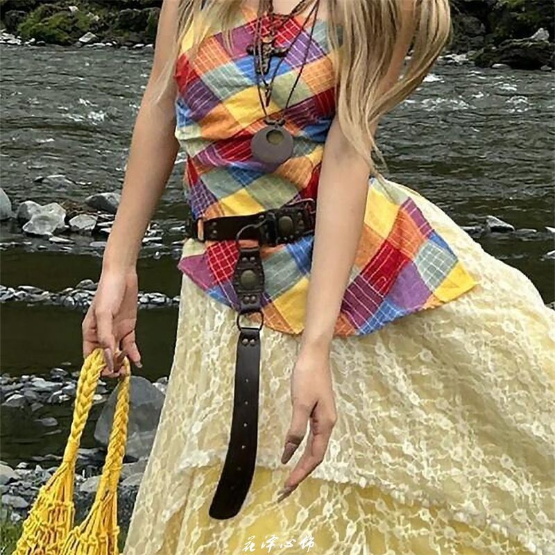 Ženski kaiš u boho etničkom stilu, dekorativni široki kaiš za haljine u zapadnom retro izgledu