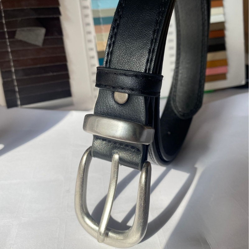 Retro crni kaiš, unisex, u korejskom stilu, minimalistički dizajn, za traperice