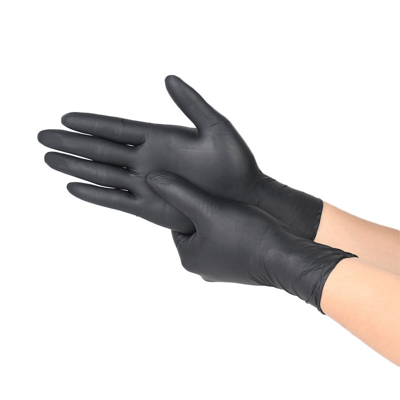 Μαύρα γάντια νιτριλίου, υψηλής ελαστικότητας, παχύτερα, αδιάβροχα, μιας χρήσης, κατάλληλα για κουζίνα, πλύσιμο πιάτων και οικιακές δουλειές