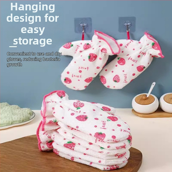 Αδιάβροχα γάντια καθαρισμού με θερμομόνωση, ίνες μπαμπού, γάντια κουζίνας κατά λιπαντικών και εγκαυμάτων, ανθεκτικά σε υψηλές θερμοκρασίες