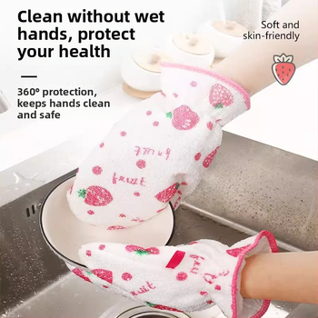 Αδιάβροχα γάντια καθαρισμού με θερμομόνωση, ίνες μπαμπού, γάντια κουζίνας κατά λιπαντικών και εγκαυμάτων, ανθεκτικά σε υψηλές θερμοκρασίες