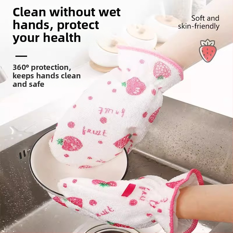 Αδιάβροχα γάντια καθαρισμού με θερμομόνωση, ίνες μπαμπού, γάντια κουζίνας κατά λιπαντικών και εγκαυμάτων, ανθεκτικά σε υψηλές θερμοκρασίες