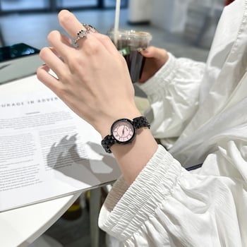 Gödel дамски часовник с минималистичен дизайн, за студенти, малък циферблат, стоманен ремък, кварцов механизъм, ежедневна елегантност