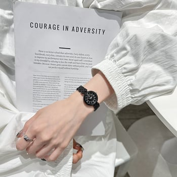 Gödel дамски часовник с минималистичен дизайн, за студенти, малък циферблат, стоманен ремък, кварцов механизъм, ежедневна елегантност