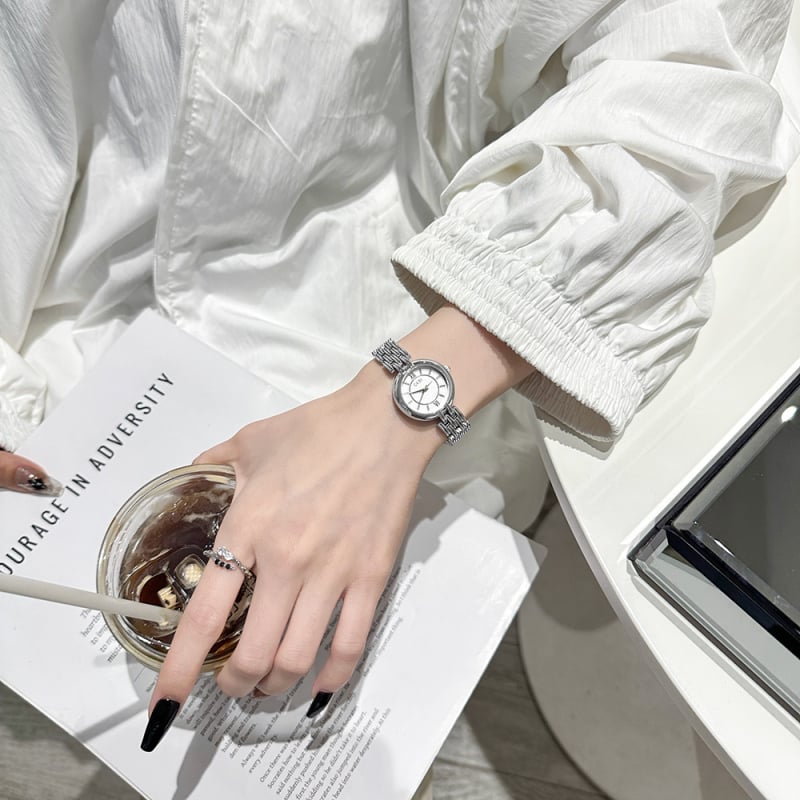 Gödel дамски часовник с минималистичен дизайн, за студенти, малък циферблат, стоманен ремък, кварцов механизъм, ежедневна елегантност