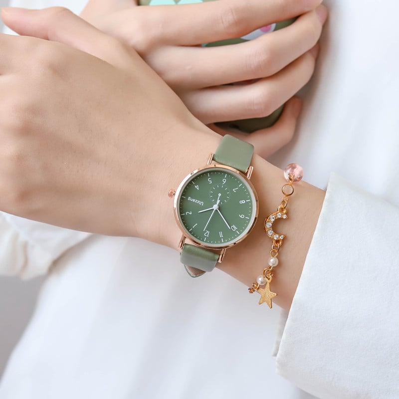 Дамски часовник – вдъхновен от гората, стил преппи за училище, ретро минималистичен