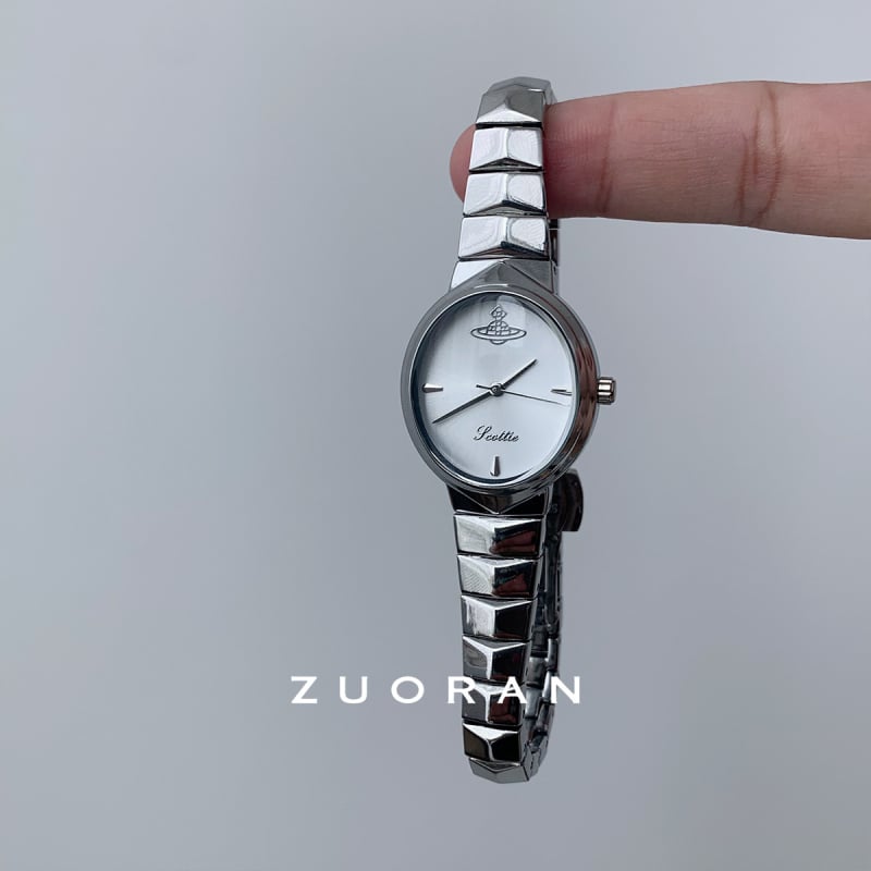 Zuoran дамски часовник със стоманен ланец в стил змийски кости, кварцов механизъм, водоустойчив до 30 m