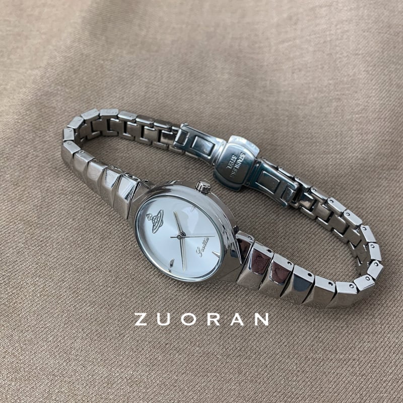 Zuoran дамски часовник със стоманен ланец в стил змийски кости, кварцов механизъм, водоустойчив до 30 m