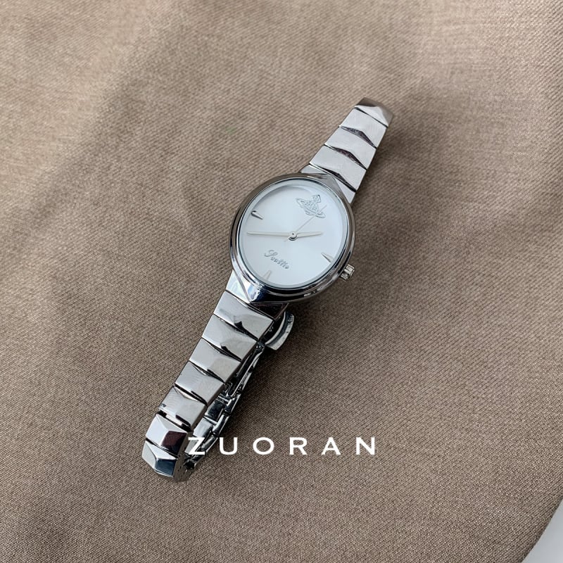 Zuoran дамски часовник със стоманен ланец в стил змийски кости, кварцов механизъм, водоустойчив до 30 m