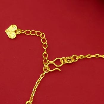 Γυναικείο λεπτό βραχιόλι με αστεράκι, αμμου-χρυσαφής απόχρωση