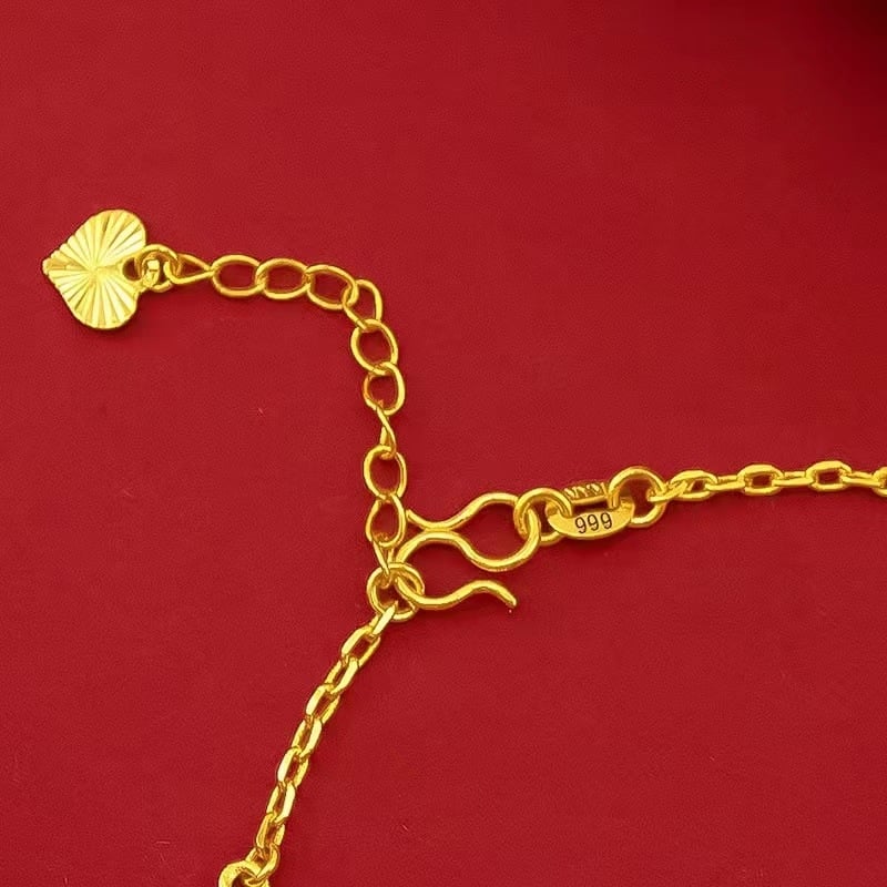 Γυναικείο λεπτό βραχιόλι με αστεράκι, αμμου-χρυσαφής απόχρωση