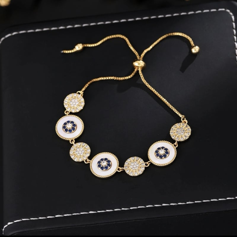 Βραχιόλι από κράμα με οκτακτινο αστέρι, νιχ σχεδιασμός γαλλικού ύψους, αναδιπλούμενο μοντέρνο κόσμημα για γυναίκες