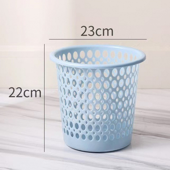 Coș simplu de plastic pentru baie și sufragerie, design decupat, coș pentru hârtie pentru uz casnic