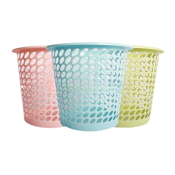 Coș simplu de plastic pentru baie și sufragerie, design decupat, coș pentru hârtie pentru uz casnic
