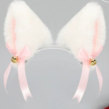 Ručni rad, naglavna traka u japanskom stilu s pliš mačjim i lisjim ušima