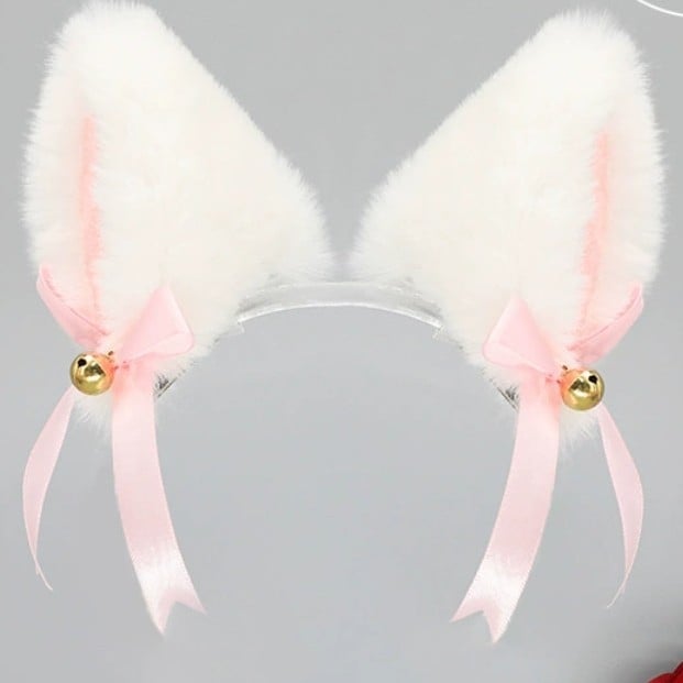 Ručni rad, naglavna traka u japanskom stilu s pliš mačjim i lisjim ušima