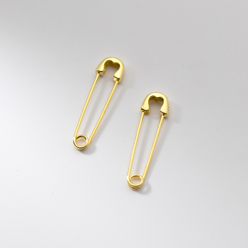 Nalan S925 srebrne naušnice – unisex minimalistične U-oblike, naušnice s klipsom za papir G0586
