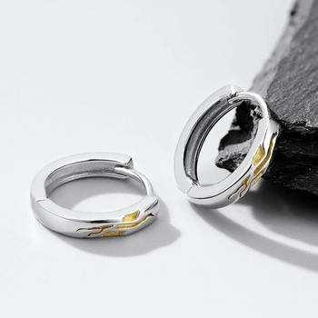 Pozlaćene naušnice od sterling srebra – unisex, elegantan dizajn, moderan luksuz