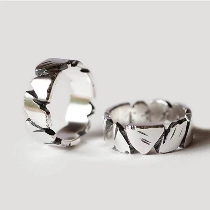 Prsteni za parove od sterling srebra – personalizirani, moderni za muškarce i žene, vječna ljubav, podesivi obujam