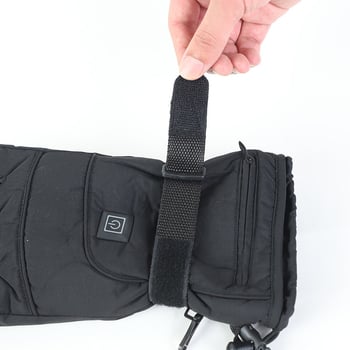 Επαναφορτιζόμενα θερμαινόμενα γάντια για τον χειμώνα, unisex για υπαίθρια σπορ (σκι και ποδηλασία), αδιάβροχα, με μπαταρία 4,5V