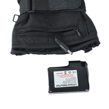 Επαναφορτιζόμενα θερμαινόμενα γάντια για τον χειμώνα, unisex για υπαίθρια σπορ (σκι και ποδηλασία), αδιάβροχα, με μπαταρία 4,5V