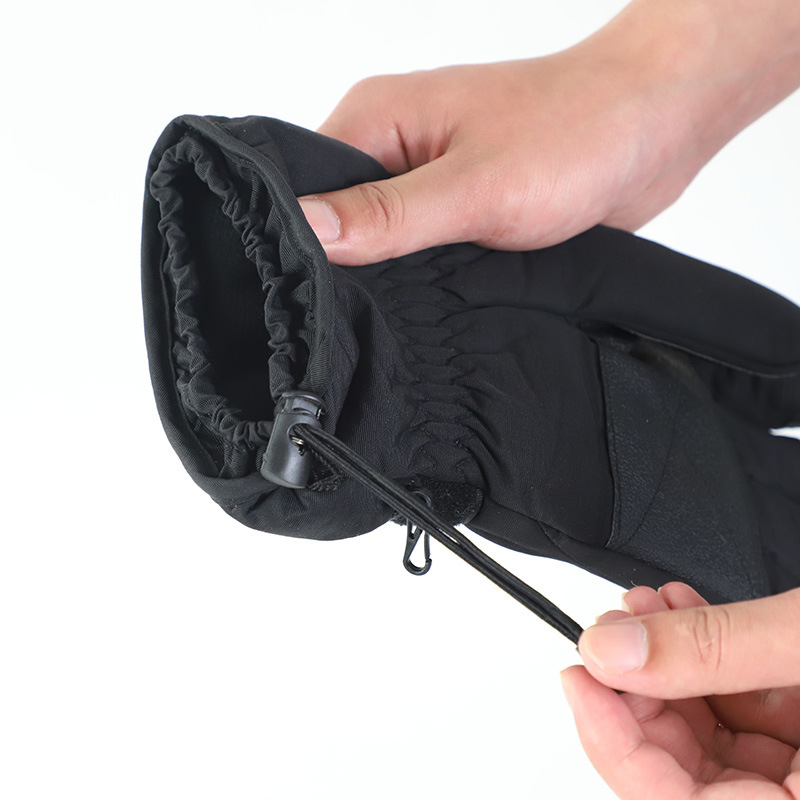 Επαναφορτιζόμενα θερμαινόμενα γάντια για τον χειμώνα, unisex για υπαίθρια σπορ (σκι και ποδηλασία), αδιάβροχα, με μπαταρία 4,5V