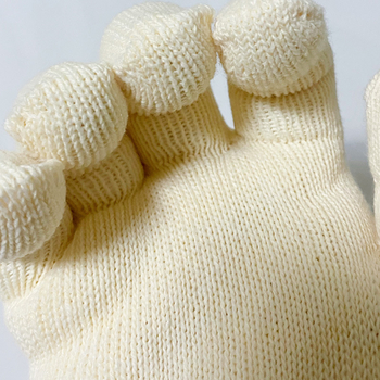 Κίτριτα γάντια εργασίας με ανάμειξη βαμβακιού, πολυεστέρα και νάιλον, ανθεκτικά στη φθορά και παχιά, για άνδρες