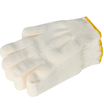 Κίτριτα γάντια εργασίας με ανάμειξη βαμβακιού, πολυεστέρα και νάιλον, ανθεκτικά στη φθορά και παχιά, για άνδρες