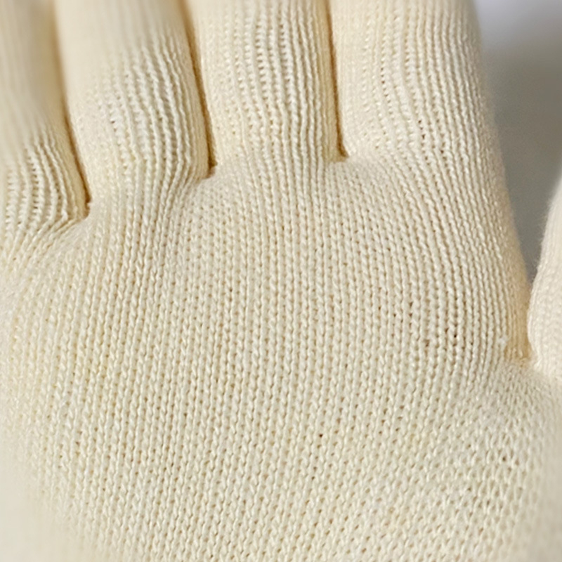 Κίτριτα γάντια εργασίας με ανάμειξη βαμβακιού, πολυεστέρα και νάιλον, ανθεκτικά στη φθορά και παχιά, για άνδρες