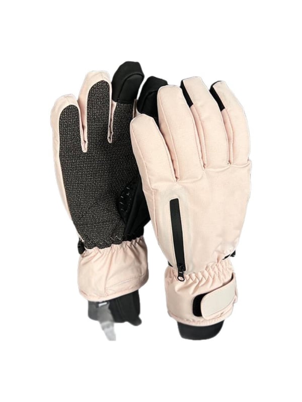 Unisex χειμερινά γάντια σκι, αντιανεμικά και αδιάβραστα, με επένδυση φλίς, συμβατά με οθόνη αφής, για υπαίθρια σπορ και ποδηλασία, μόνωση 3M Thinsulate