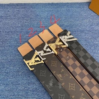 Muški remen od prvog sloja teleće kože s monogramom, mladi stil, inspiriran korejskom modom za mlade profesionalce