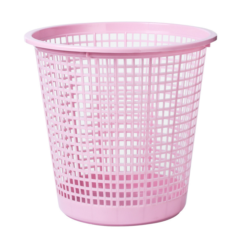 Plastični spremnik za otpatke s prorezima, bez poklopca, moderan minimalistički dizajn, pogodan za kuhinju i kupaonicu