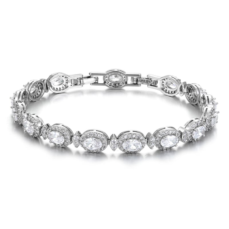 Nova podesiva narukvica s šarenim cirkonima, unisex, europsko-američki modni stil, hip-hop tenis lanac s kamenjem