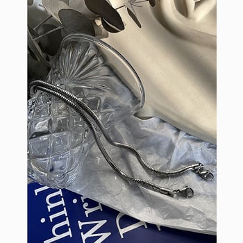 Nerđajući čelik – okrugla zmijska lančana narukvica – unisex, ulični stil, geometrijski dizajn