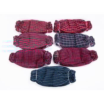 Καρό βαμβακερές μανσέτες κουζίνας, ανθεκτικές σε λίπος και σκόνη, unisex για οικιακή χρήση