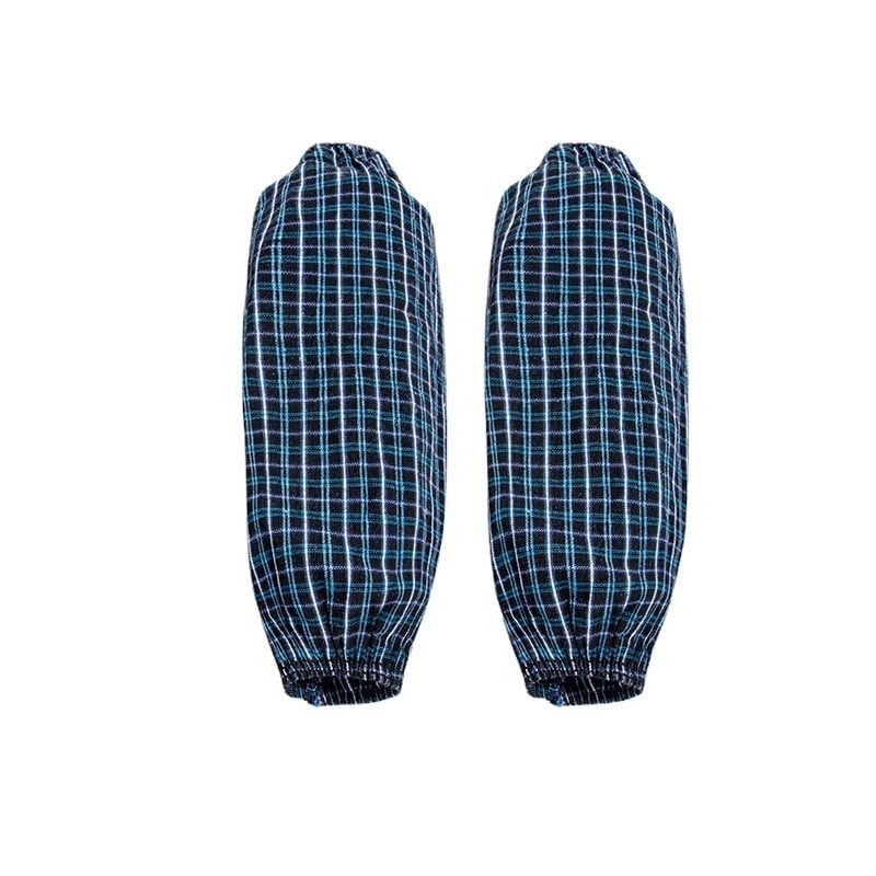 Καρό βαμβακερές μανσέτες κουζίνας, ανθεκτικές σε λίπος και σκόνη, unisex για οικιακή χρήση